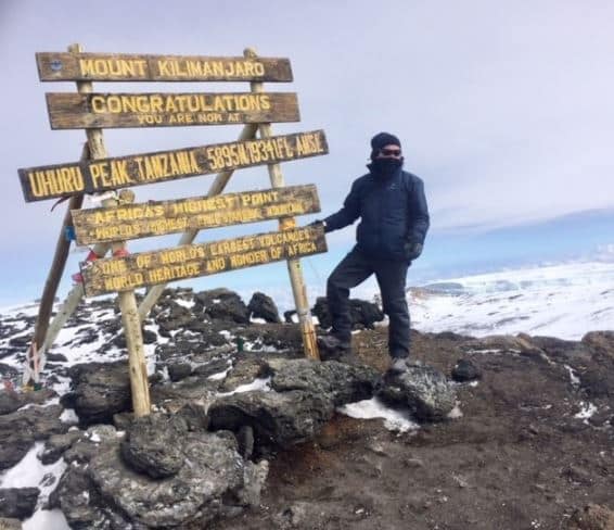 Fission SV Jacket on Mount Kilimanjaro
