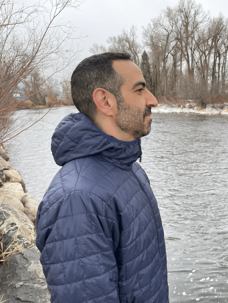 Profile image of a man wearing a Patagonia Nano Puff jacket