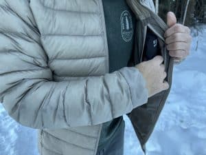 Cerium Hoody internal zippered chest pocket