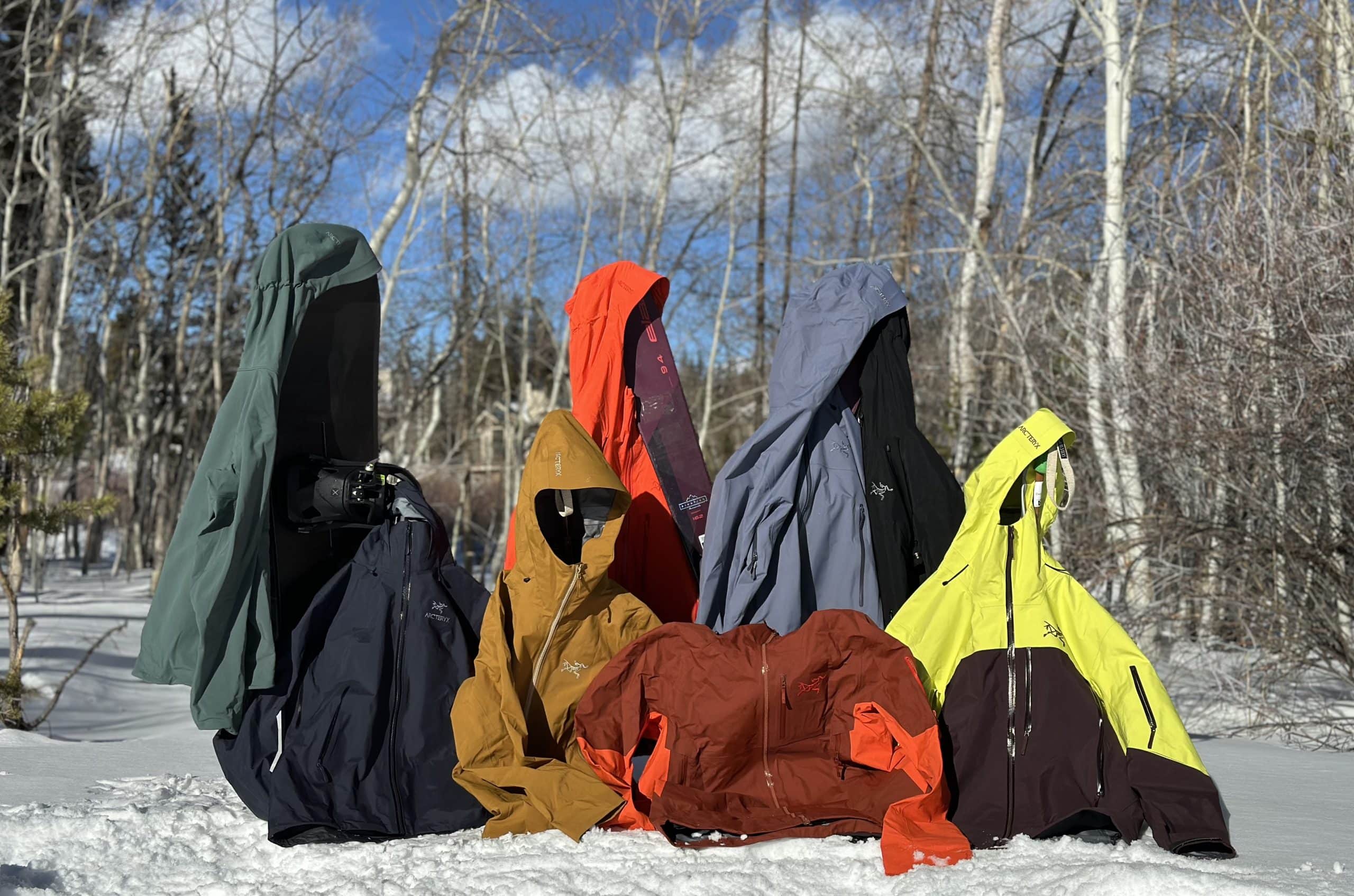 Best Arc'teryx Ski Jackets include the Sabre SV, Sabre, Rush, Sentinel, Beta AR, Beta Insulated, Gamma MX, and Alpha SV
