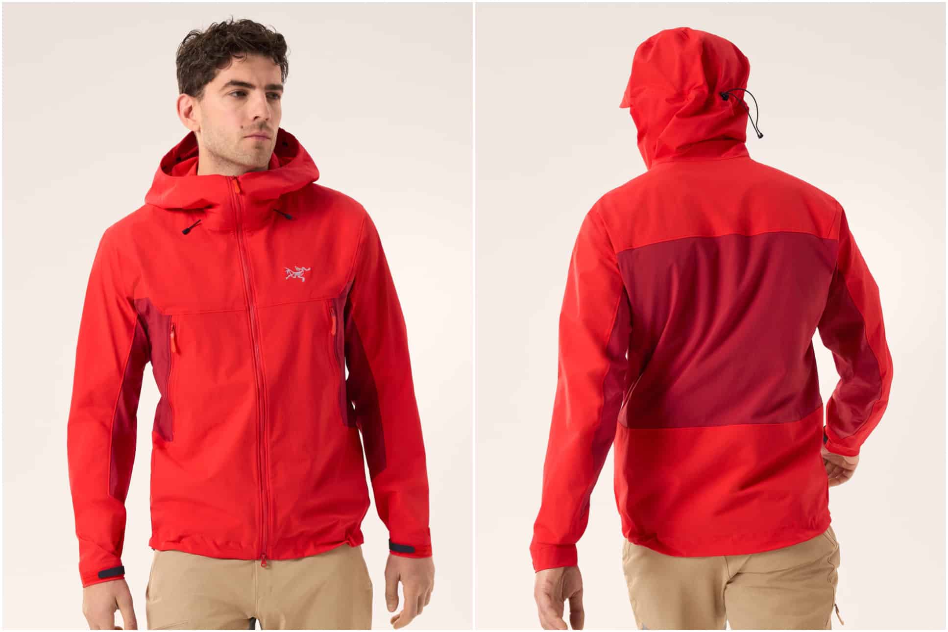 The front and back of the Arc'teryx Serratus Hoody for men