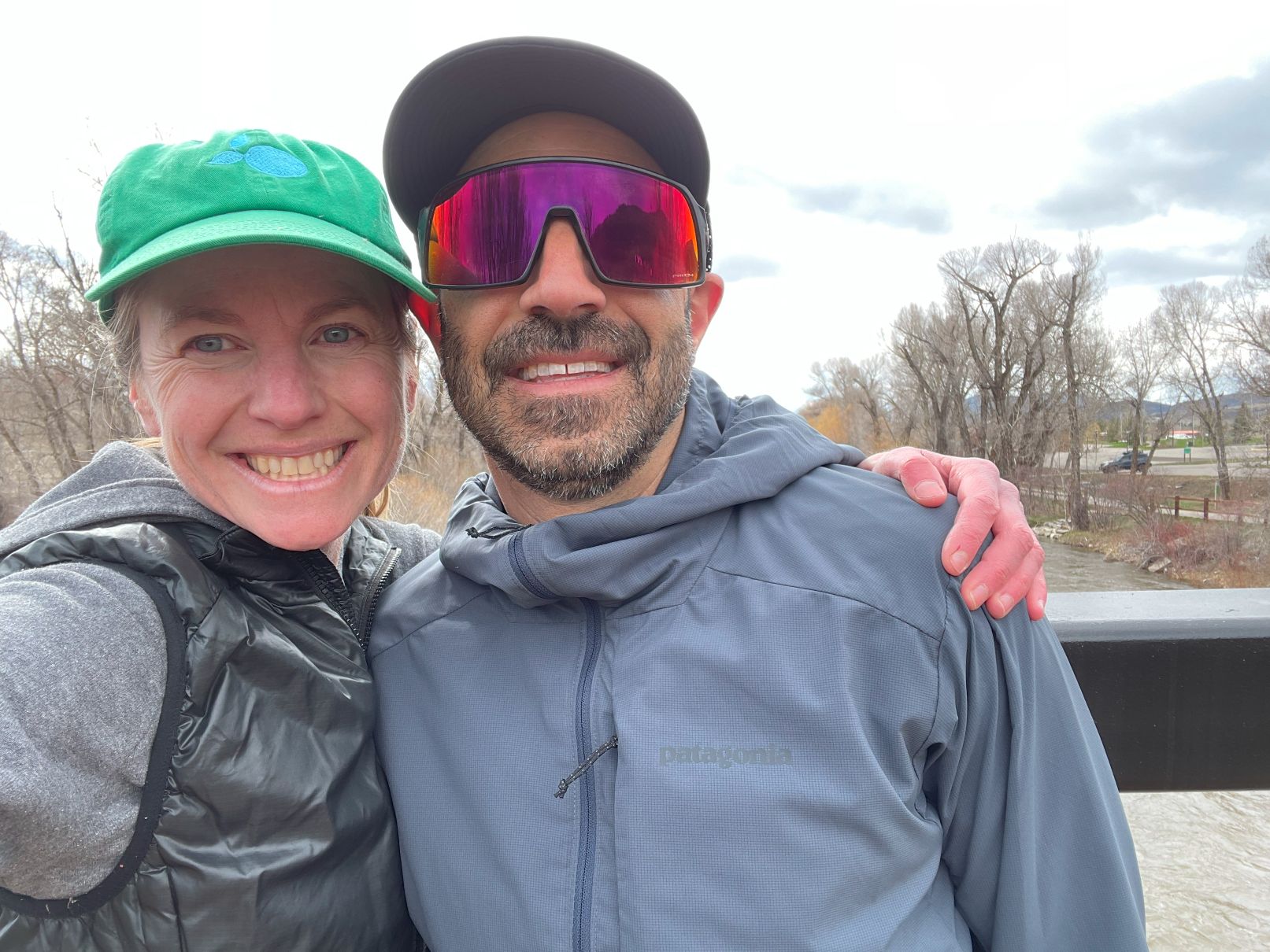 A selfie wearing the Patagonia Nano Air Ultralight jacket.