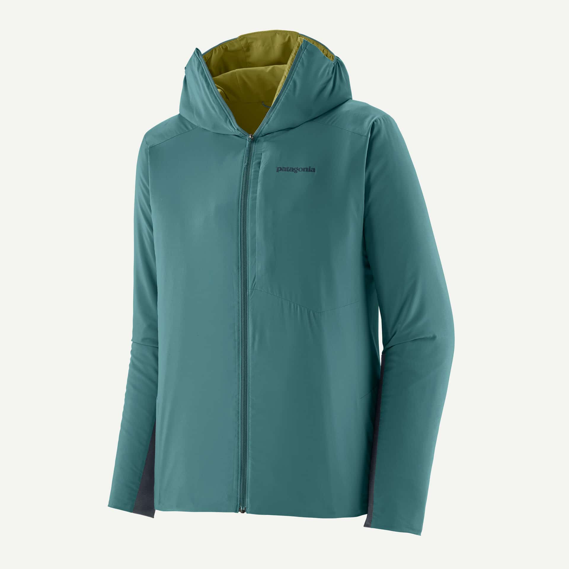 The mens Patagonia Nano-Air Ultralight jacket in wetland blue.