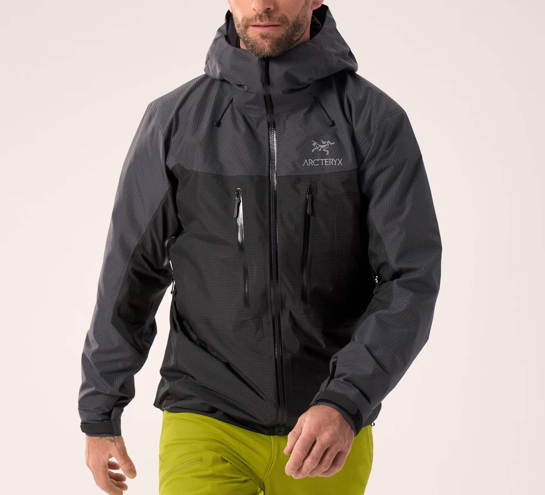 Arc'teryx Alpha Jacket with Gore-Tex PRO ePE in Graphite/Black colorway