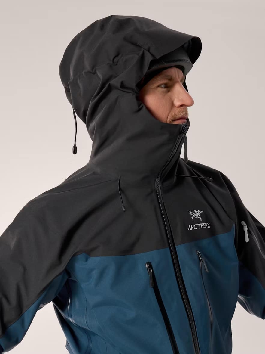 StormHood on Arc'teryx Alpha SV with Gore-Tex PRO ePE in Lodestar colorway