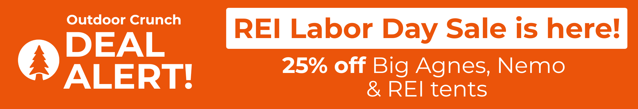 REI Labor Day tent banner desktop