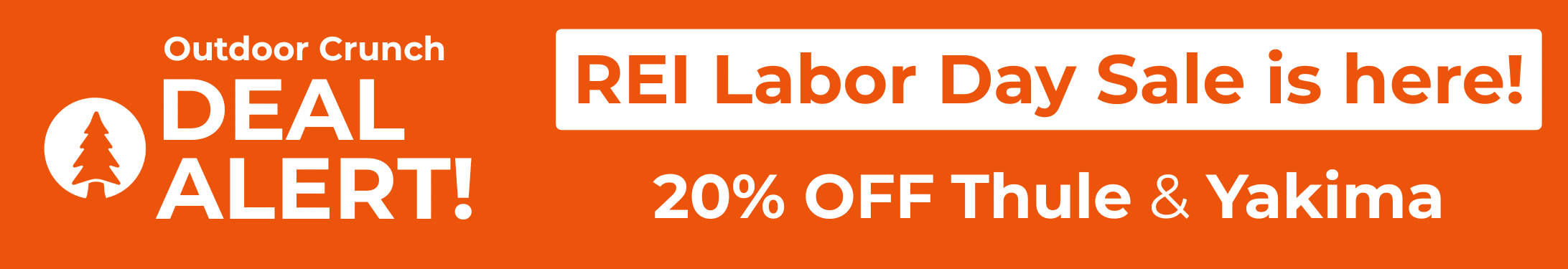 REI Labor Day banner Thule Yakima desktop