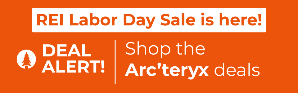 REI Labor Day banner Arc'teryx Mobile