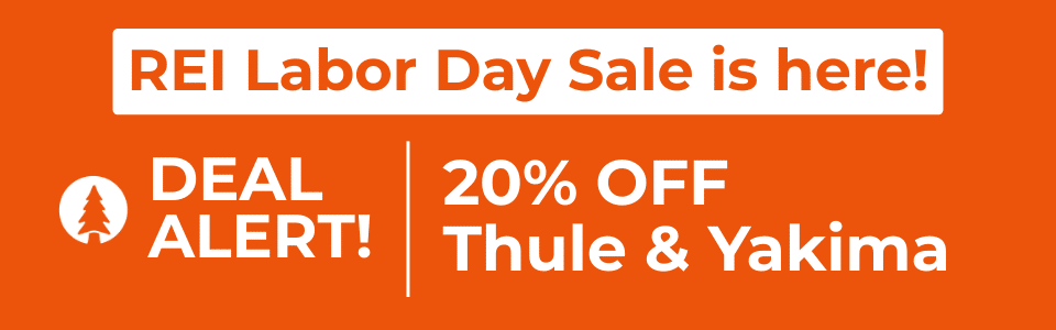 REI Labor Day banner Thule Yakima mobile