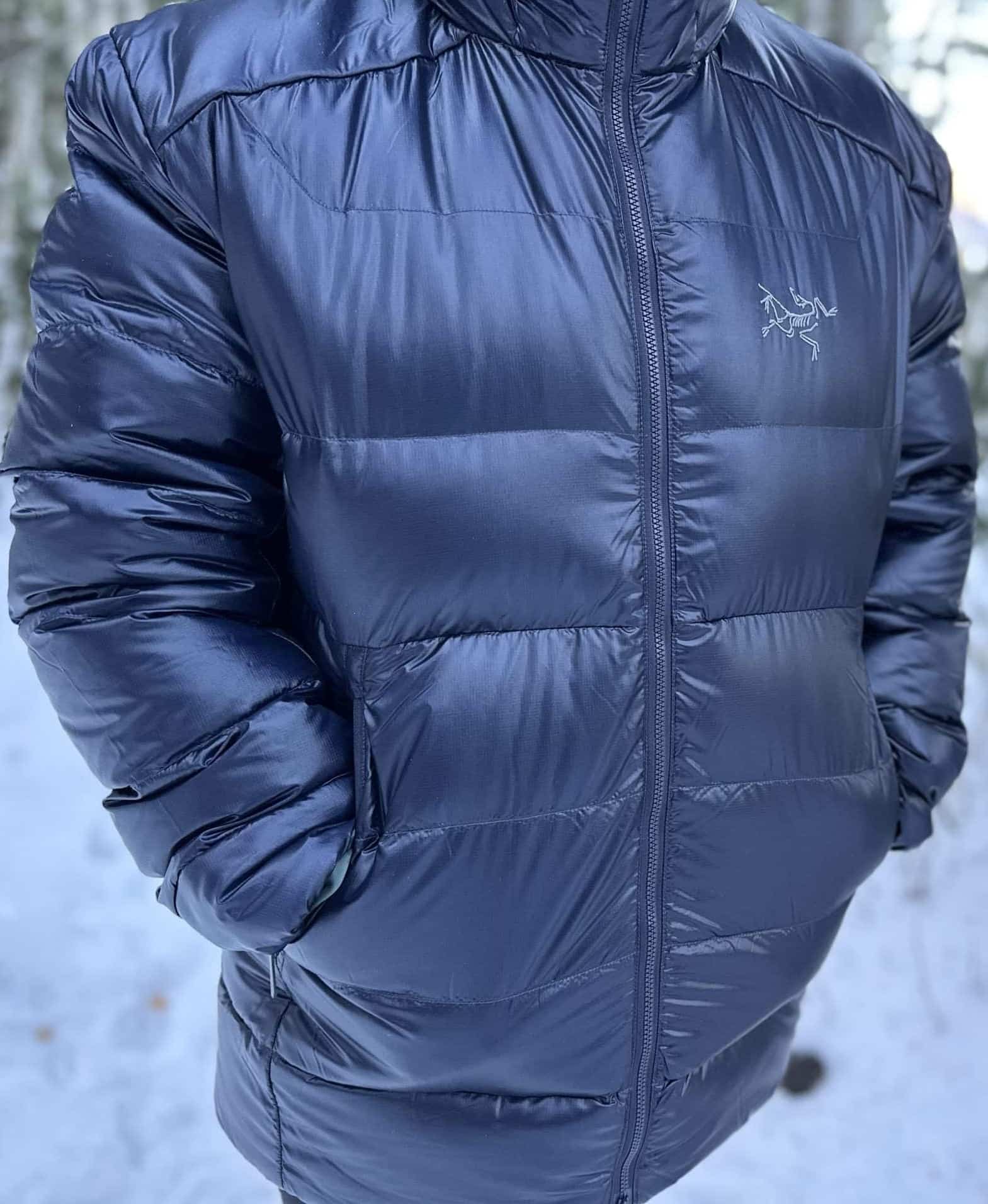 The Arc'teyrx Cerium SV ultralight down jacket.