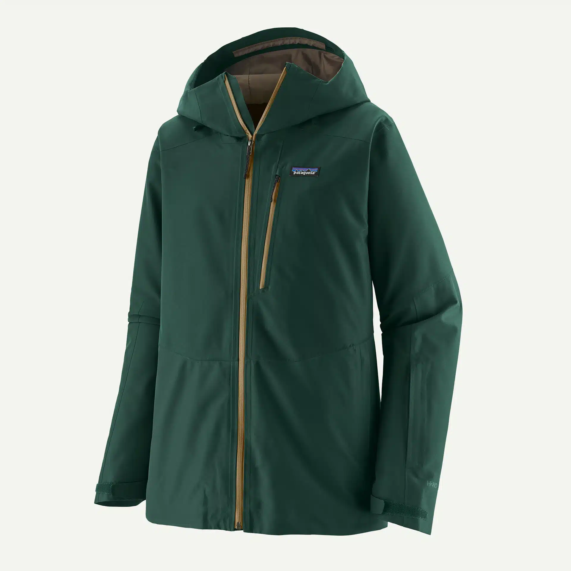 The Patagonia Powder Town men's jacket in Cascade Green.