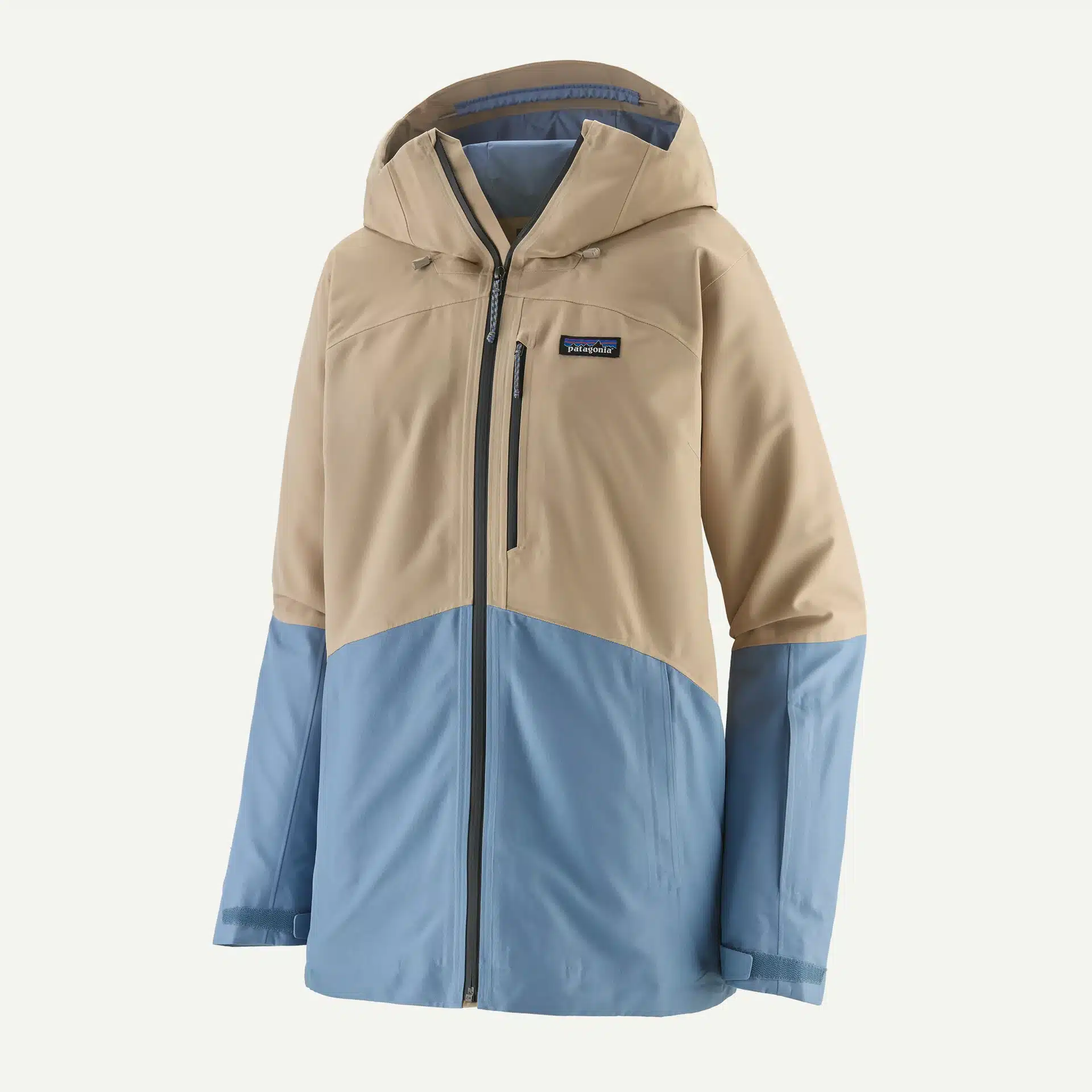 The Patagonia Powder Town women's jacket in Oar Tan.