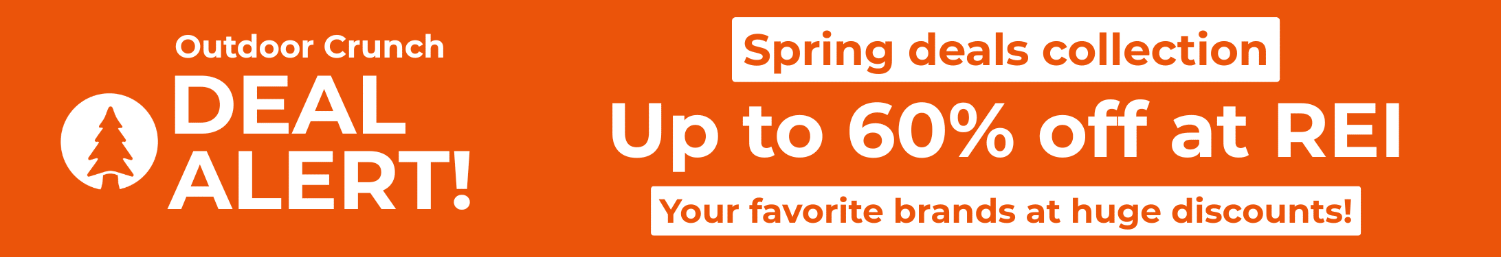 REI Spring Deals Banner