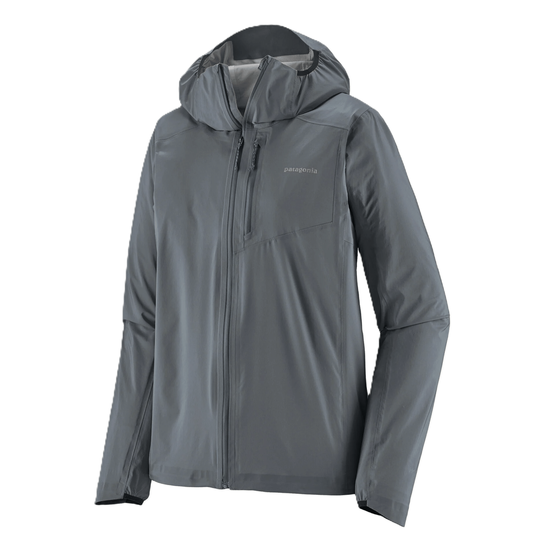 The women's Patagonia Storm Racer jacket in Smolder Blue.