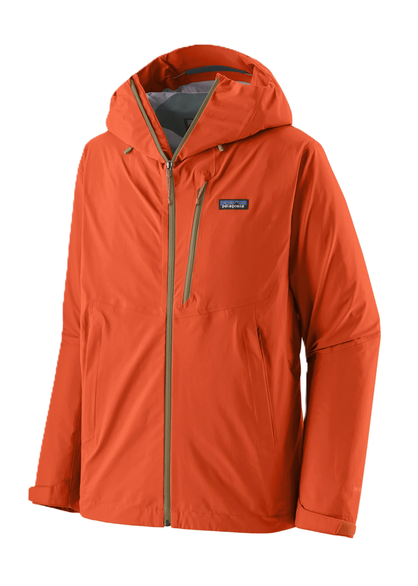 The men's Patagonia Granite Crest in Coal Orange.