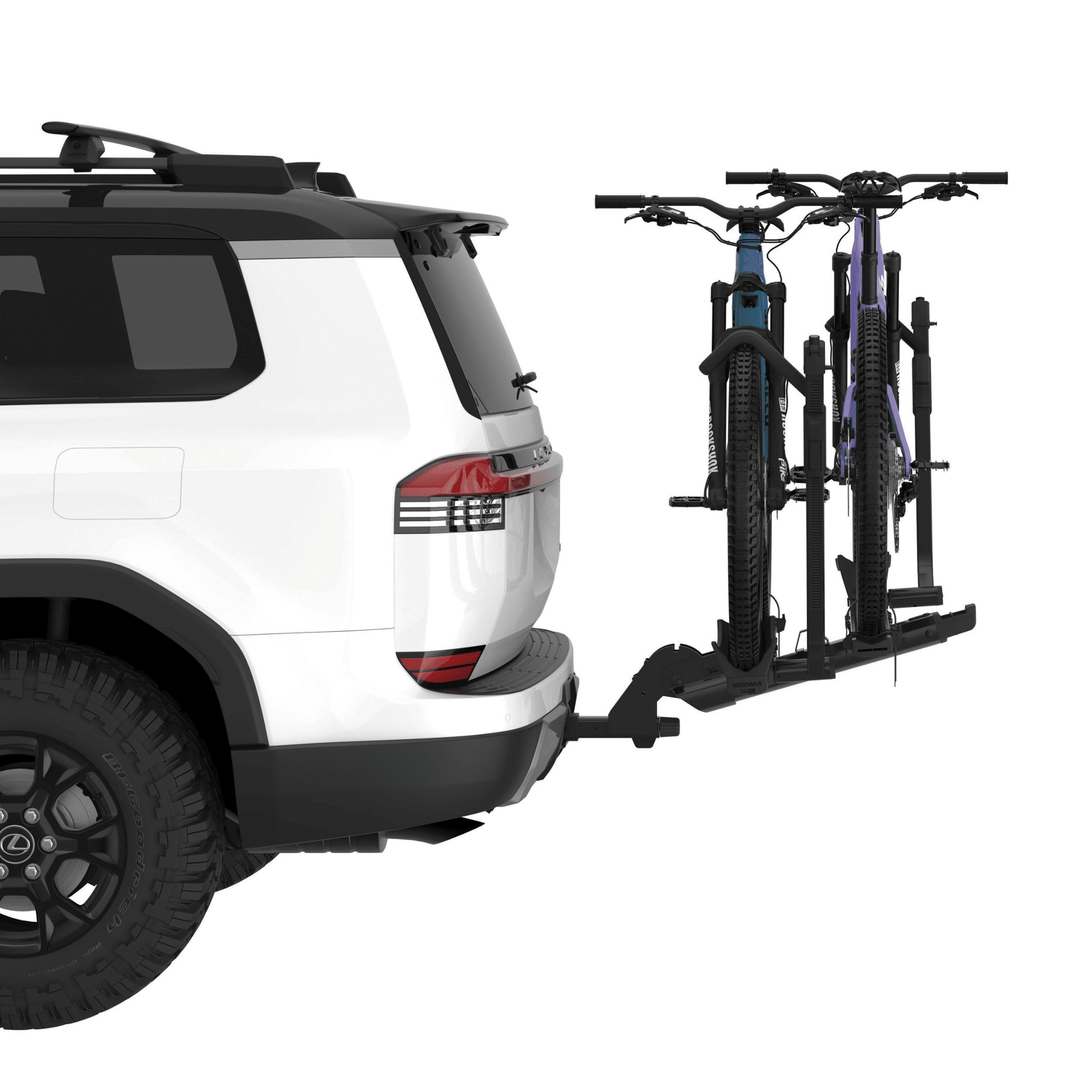Yakima StageTwo 2-Bike Hitch Rack_Detail - Side View