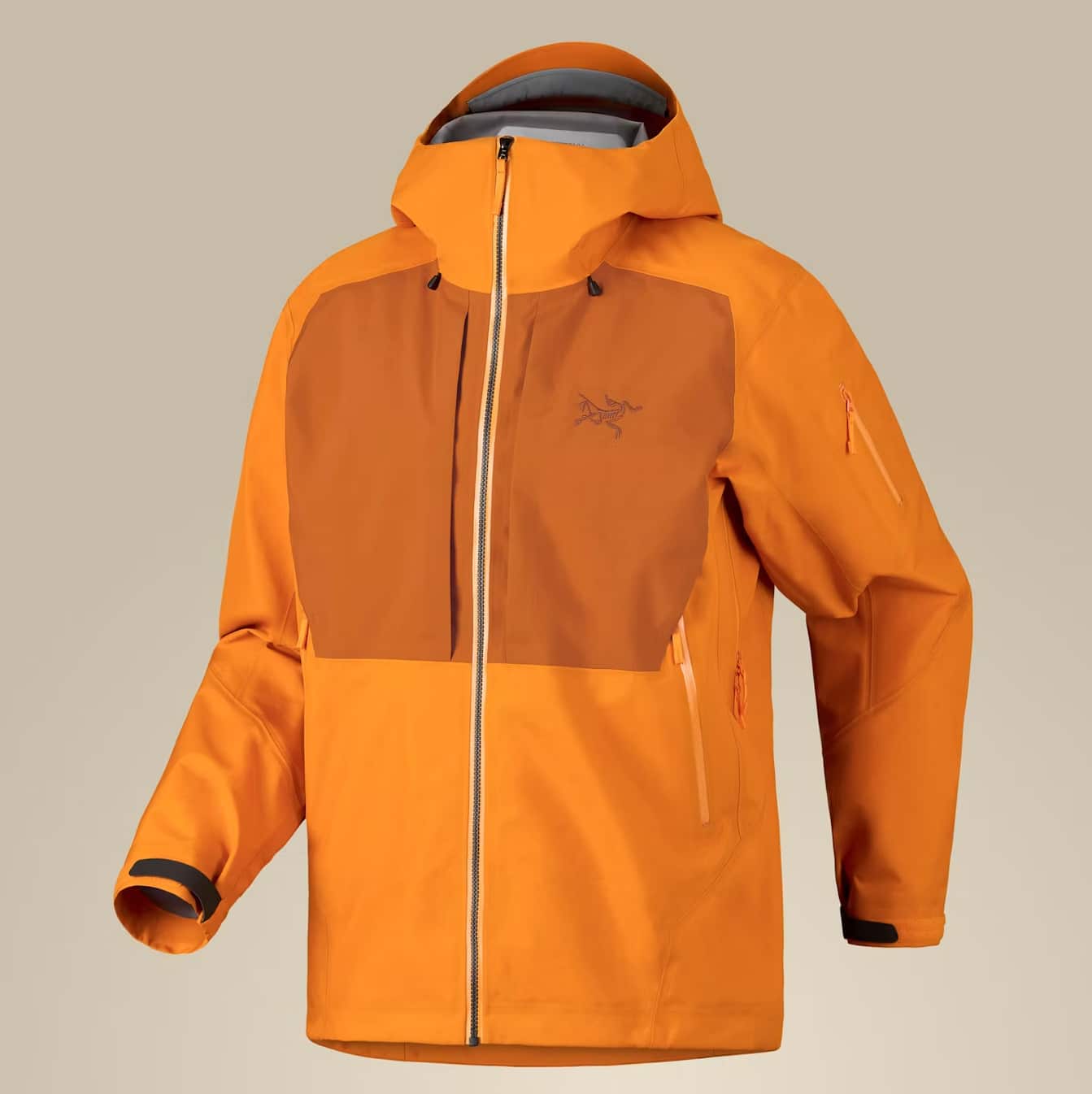 arcteryx sperro sv jacket in blaze orange