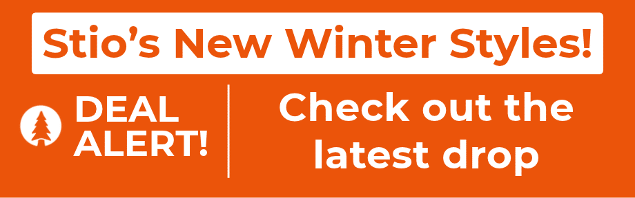 Stio new winter styles banner.