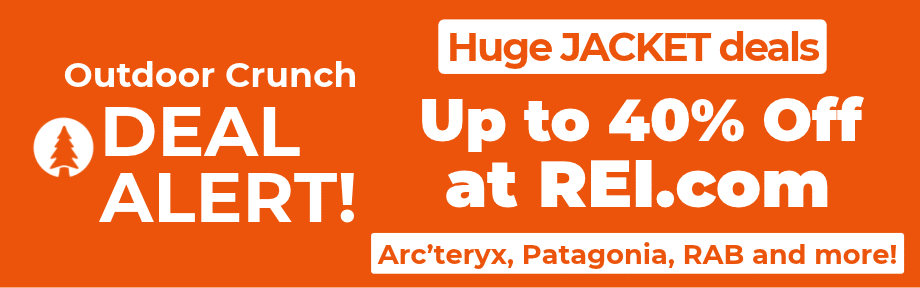 REI jacket deals banner.