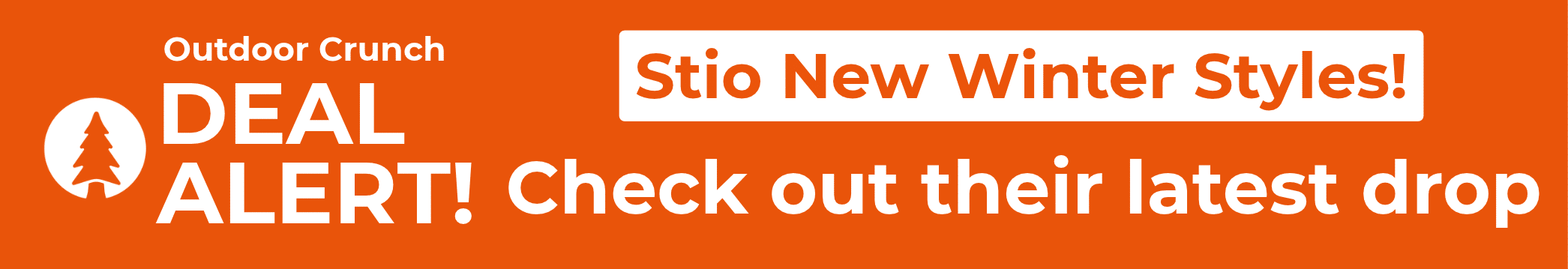 Stio new winter styles banner.